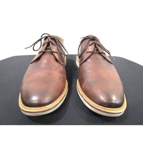 Florsheim Norwalk Brown Leather White Sole Plain Toe Oxford Shoes Men 9.5 M main image 6